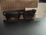 House Of Harlow 1960 Women Square Sunglasses Black Frame Brown Tinted Uv. Fixed Price $26.00.