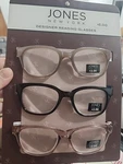 Jones New York Signature Pair +3.00 Reading Glasses Readers Brown, Tan, Pink. Fixed Price $19.99.