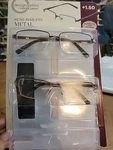 Design Optics Foster Grant Lyden Semi-rimless Reading 2 Pack- Glasses +1.50. Fixed Price $12.99.