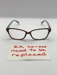 Lulu Guinness Eyeglasses LR80 53-14-135 Brown Tortoise Full Rim Plastic Womens. Fixed Price $22.99.