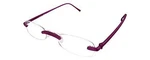 Calabria 714 Women's Rimless Flexie Reading Glasses Violet Purple +1.00 48 Mm. Fixed Price $19.95.