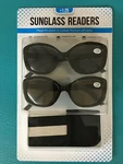 New Icon +1.25 Women's Sunglass Reader Glasses Bifocals Pack W/ Cases. Fixed Price $14.95.