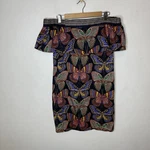 Trina Turk Weldon Butterfly Dress Off The Shoulder Mini Women Medium Cotton. Fixed Price $49.99.