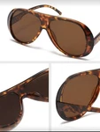 Women Full Frame Aviator Sunglasses In Tortoise Shell With Brown Lenses. Fixed Price $24.99.