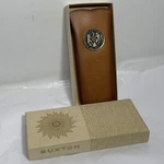Vintage 50'S Lady Buxton Ranch Wagon Glasses Case Orig Box Brown Leather Coin. Fixed Price $21.75.