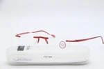 New Scojo Gels Flame 71210 Red Authentic Eyeglasses +1.00 W/case 47-18. Fixed Price $36.00.