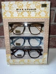 New Max Studio Premium 3-PACK Reading Glasses Readers +2.00 Authentic. Fixed Price $31.90.