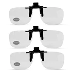 3 Pairs Prosport Clip-on Reading Glasses Flip-up Magnifying Lenses, Lightweight. Fixed Price $15.99.