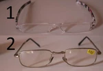 Lot Of 2 Reading Glasses: 1PC Floral Case +1.50; Silver +1.50D. Fixed Price $14.99.