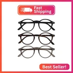 Opulize Rey Reading Glasses For Women Men, Retro Round Frame With Spring Hinges,. Fixed Price $19.68.