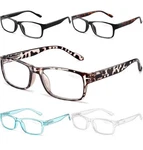 Gaoye Reading Men/women, Eyeglasses, 4 Pack +1.25 Blue Light Filter. Fixed Price $10.63.