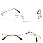 Men's Classy Elegant Modern Retro Reading Eye Glasses Readers Gold Rimless Frame. Fixed Price $13.94.