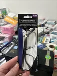 +1.25 Foster Grant Black Reading Glasses Case Slide Unisex Frame. Fixed Price $10.49.