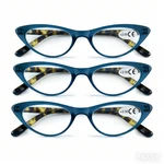 3 Units Stylish Reading Glasses Sexy Cat Eyes Women Readers Retro Blue Frames. Fixed Price $16.99.
