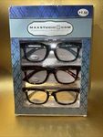 New Max Studio Premium 3-PACK Reading Glasses Readers +1.50 Authentic. Fixed Price $39.99.