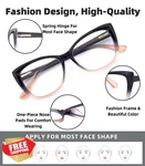 Autojouls 3-PACK Reading Glasses Women Oprah Style Spring Hinge Clear. Fixed Price $20.00.