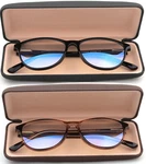 Anti Blue Light & Block Glare Computer Game Readig Glasses Reader With Case. Fixed Price $14.95.