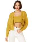 Callahan Women's Cable Lu Cardigan And Tank Set Mustard Large. Fixed Price $80.68.