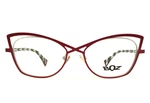 Boz Eyeglasses Frames Dislui 3013 Red Silver Cat Wire Rim 52-16-140. Fixed Price $299.99.