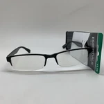 Essentials By Foster Grant Percy Blk +1.75 Readers Reading Glasses Half Rim. Fixed Price $9.95.