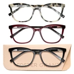 Foster Grant #811 Cateye Reading Glasses 3 Pack Choose Lens Strength New. Fixed Price $13.99.
