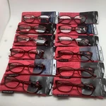 "12 Pair" Foster Grant +1.25 Evalina Wine Reading Glasses Magnivison Readers. Fixed Price $48.00.