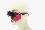Nwt Betsey Johnson Oversized Square Sunglasses Leopard With Heart Temples. Fixed Price $28.00.