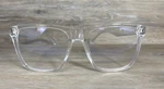 Foster Grant Jonie Clear Eyeglass Frames Only DG0420 Oversized Square 55-18-145. Fixed Price $12.97.
