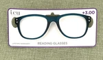 Icu Reading Glasses **new / Never Used** 3.00 Teal Oval Frames. Fixed Price $9.60.