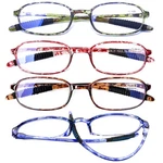 Aqwano 4 Pack Computer Reading Glasses Blue Blocking Lightweight TR90 F. Fixed Price $36.08.
