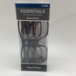 Y41 Essentials / Foster Grant TS3000 Vl "3 Pack" Reading Glasses Strength: +1.50. Fixed Price $9.95.