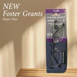 Foster Grant Hyper Flex Fashion Reading Glasses W/ Case, +1.25. Fixed Price $10.00.
