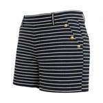 Cynthia Rowley Women's Navy White Sailor Striped Shorts Size 8 Gold Button. Fixed Price $19.00.
