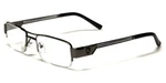 Khan Rectangular Half Metal Reader Reading Glasses Semi-rimless. Fixed Price $10.95.