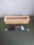Bamboo Rimless Sunreader Glasses By Georgio Caponi Eyewear +2.50. Fixed Price $14.00.
