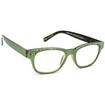 Jimmy Reading Glasses JCR362 +2.50 Swarovski Crystals Square Green 50MM. Fixed Price $79.99.