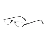 +1.00 +4.0 Unisex Reading Glasses Spring Hinge Metal Half Moon. Fixed Price $7.92.