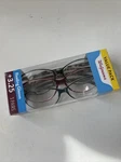 New Walgreens Pair Pack Of Black / Red Blue Frames Reading Glasses +3.25. Fixed Price $21.40.