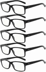 5 Pack Reading Glasses For Men Spring Hinges Classic Readers. Fixed Price $24.95.