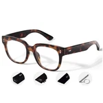 Cgid Oversized Clear Lens Fake Glasses Women MEN,100% Large, Amber Tortoise. Fixed Price $18.04.