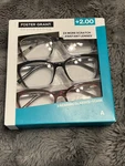 Design Optics By Foster GRANT,+2.00 A, Reading Glass 3 Pack. Fixed Price $14.99.