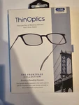 Thinoptics - Brooklyn 2.5 Strength Glasses With Milano Case Black. Fixed Price $34.99.
