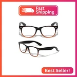 V.w.e. 2 Pairs Transparent Neon Color Deluxe Reading Glasses - Comfortable Styli. Fixed Price $18.31.