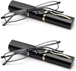 Viseng Slim Mini Metal Reading Glasses Compact Lightweight Portable Readers. Fixed Price $15.09.