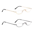 Covesato Half Frame Reading Glasses, Metal Moon Readers For Women 2 .... Fixed Price $13.32.