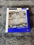 Foster Grant Round Reading Glasses +2.50 3 Pack Full Rim Plastic Style. Fixed Price $14.99.