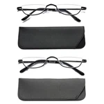 Viseng 2 Pairs Half Frame Reading Glasses For Count (pack Of 1), Black+grey. Fixed Price $14.69.