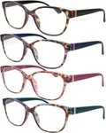 4 Pairs Low Magnification Power Womens Reading Glasses - Eye Readers. Fixed Price $24.99.