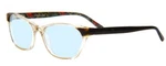 Vera Bradley Jessica Blue Light Glasses Cateye Falling Flower Crystal Brown 54MM. Fixed Price $49.95.