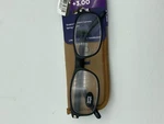 Icu Eyewear Henderson Black Reading Glasses Readers With Case +3.00. Fixed Price $16.99.
